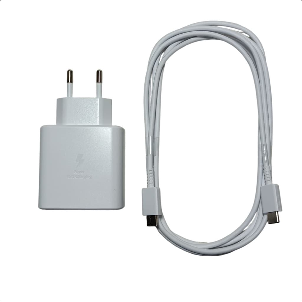 Carregador 45W Branco C+C Samsung com Cabo 1,5M Novo