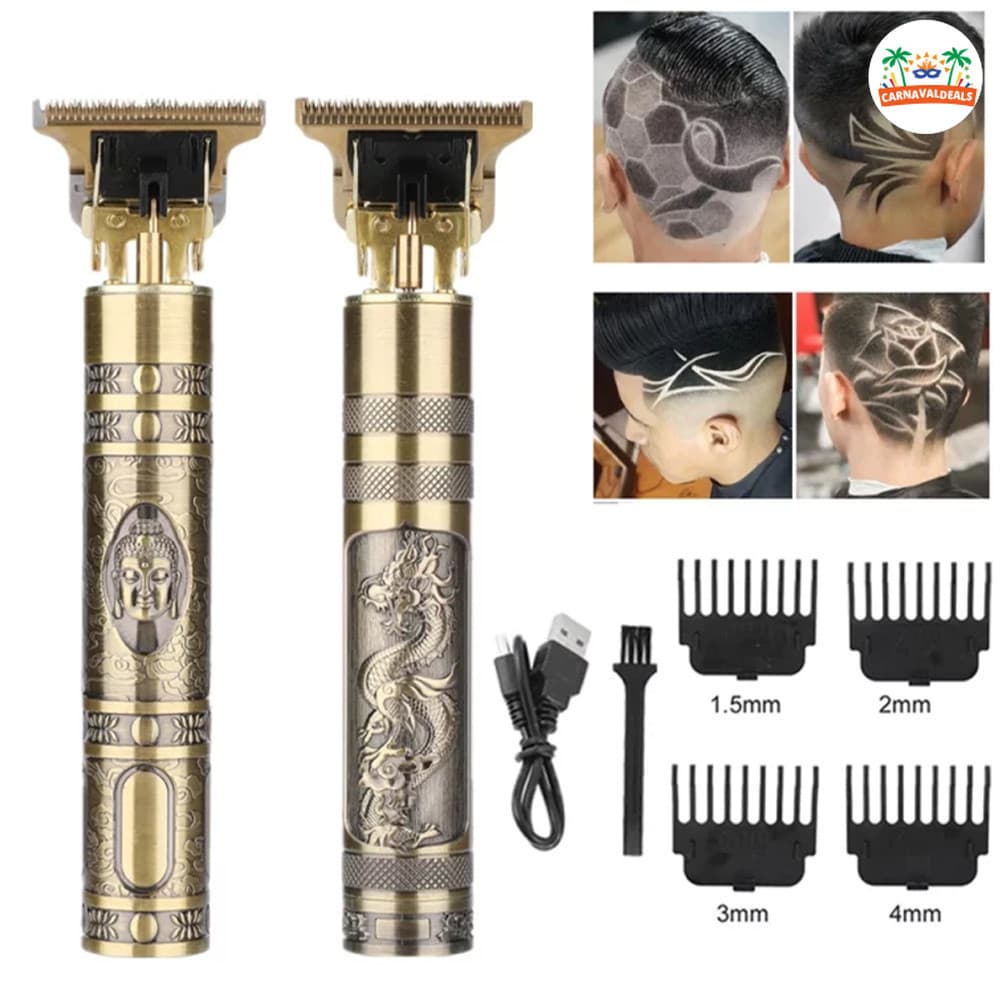 Barbeador de barba masculino, barbeador elétrico profissional