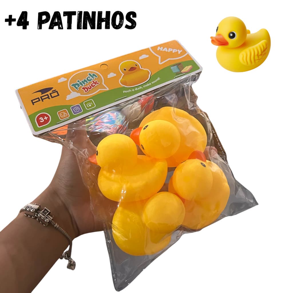 hora do banho patinho 4 pcs