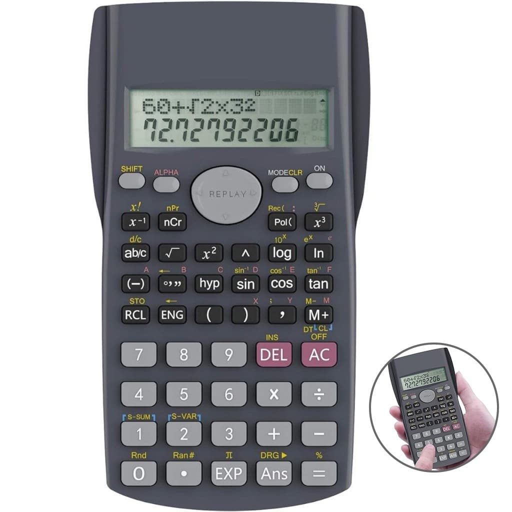 CALCULADORA CIENTÍFICA 82MS 240 FUNÇÕES 10DIG+2 E 2 LINHAS