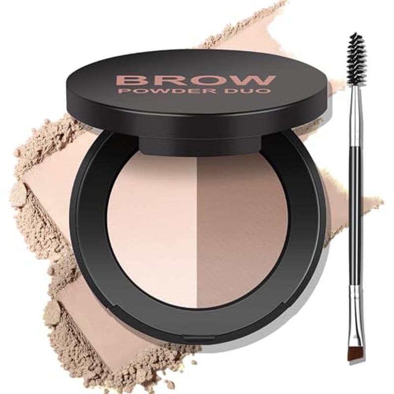 Duo De Pó Para Sobrancelha De 2 Cores , Paleta De Sobrancelhas De Chocolate Definição & amp ; Enchimento Naturais , Mist