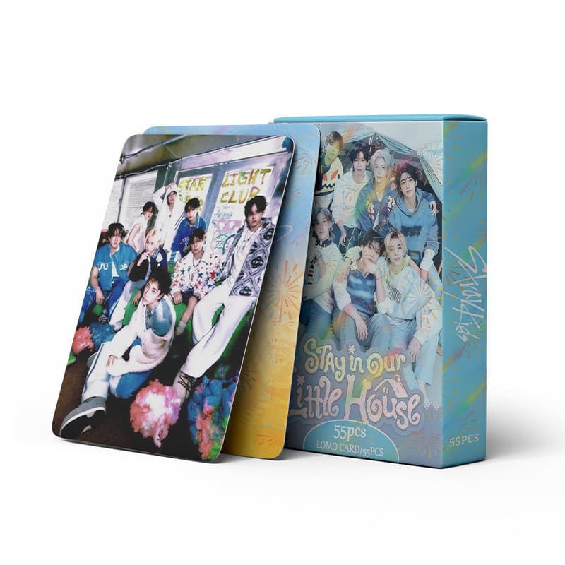 55 Pçs/set Kpop Idol Stray Kids Fique Em Sua Casa ablum LOMO Cartão Postal