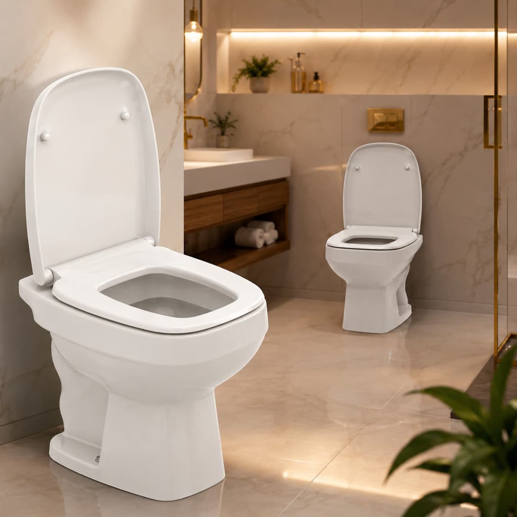 KIT BACIA THEMA JATO PLUS CONVENCIONAL + ASSENTO SOFT CLOSE - VASO SANITARIO