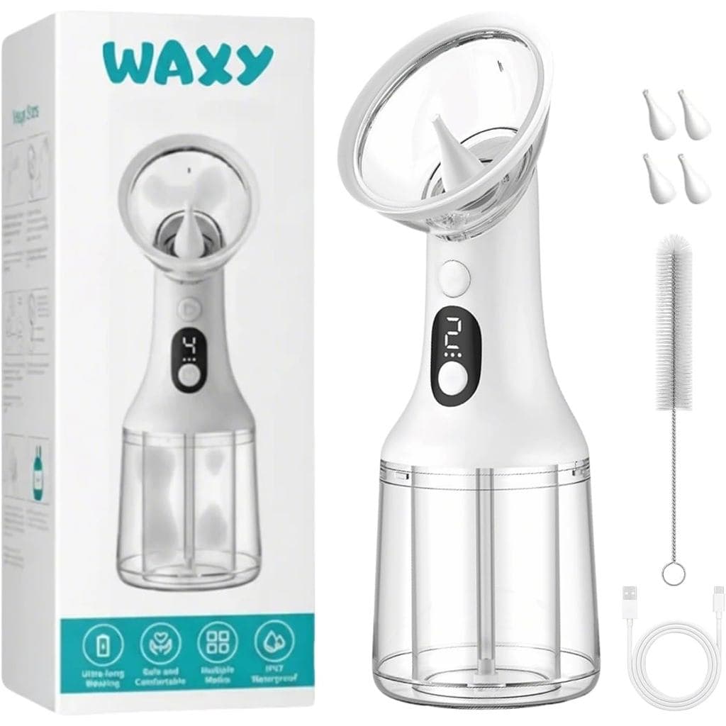 Limpador de Ouvido, Kit de Limpeza de Ouvido com 4 Modos de Pressão, Tanque de Peça Única, Sistema de Irrigação e Lavage