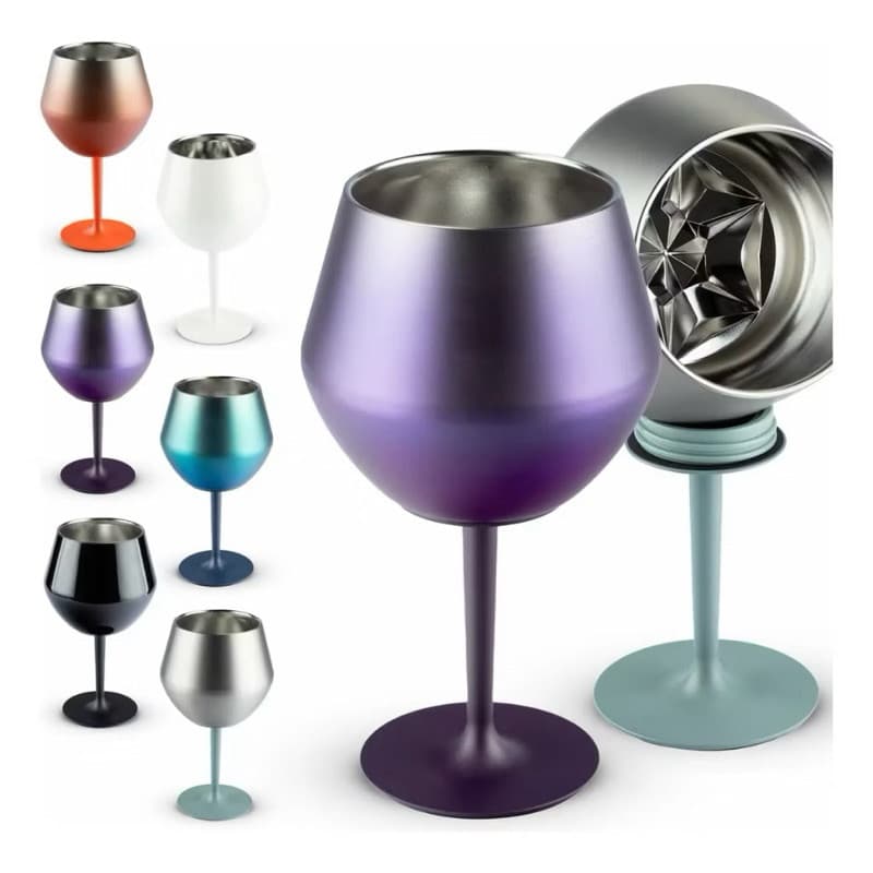 Taça Térmica Copo Prismática Cocktail 2 Em 1 Drinks 414ml