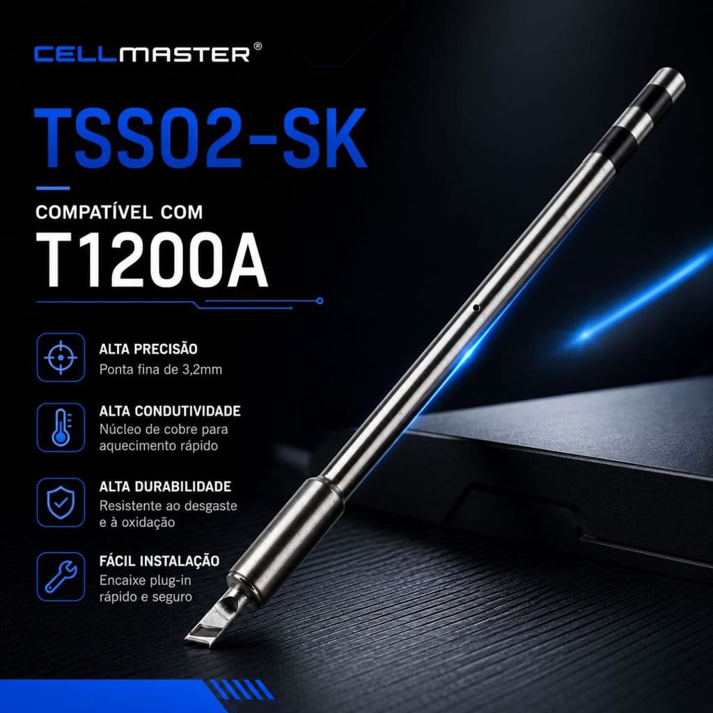 Ponta Ferro de Solda Quick TSS02-SK  Tipo Faca