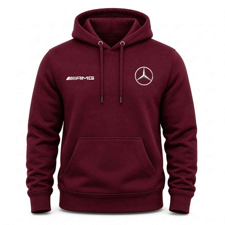 Moletom Unissex  Esportivo AMG Estampa Carro Luxo Masculino Feminino Blusa de Frio Premium Canguru