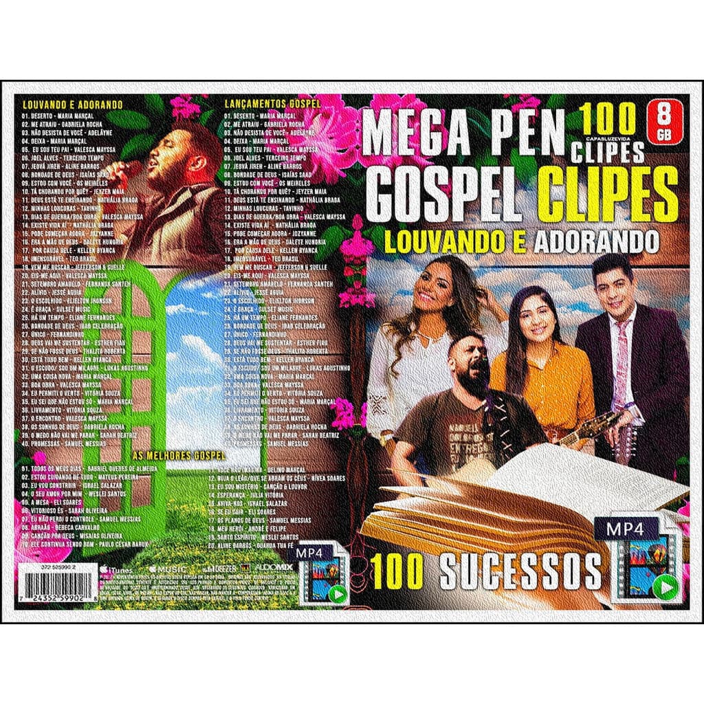 Mega Pen Driive Louvando E Adorando