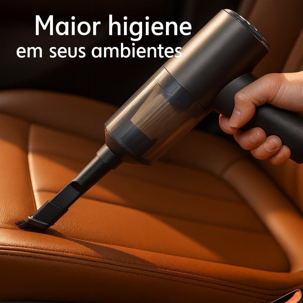 Aspirador Portátil Sem Fio 3 em 1 USB Soprador Aspirador de Pó Manual Filtro Lavável