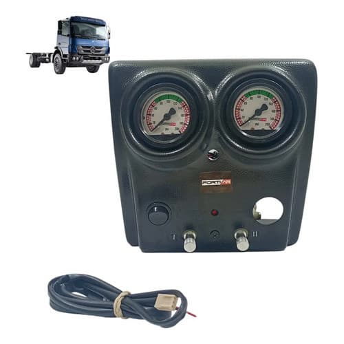 Painel Rodoar Accelo Mercedes Benz Cinzeiro Fort Ar  Preto