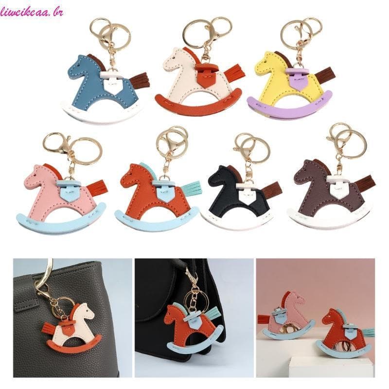 Liweikea Porta-Chaves Exclusivo Em Formato De Cavalo , Acessório Portátil Para Chave Da Moda , Pingente De Elegante