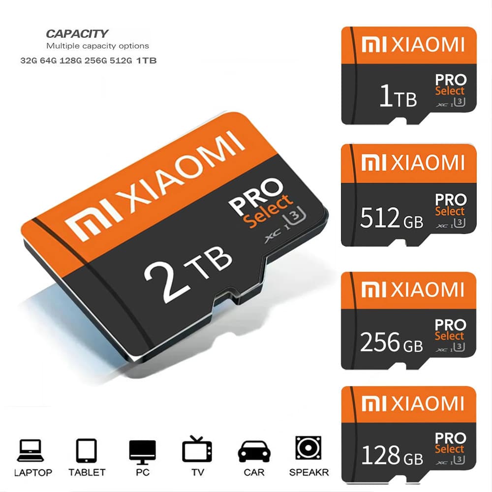 B 256GB U3 Classe 10 Memória TF Completa Cartão De SD 2TB 1TB 512GB Micro 128Glash Para Celular Câmera Do Computador