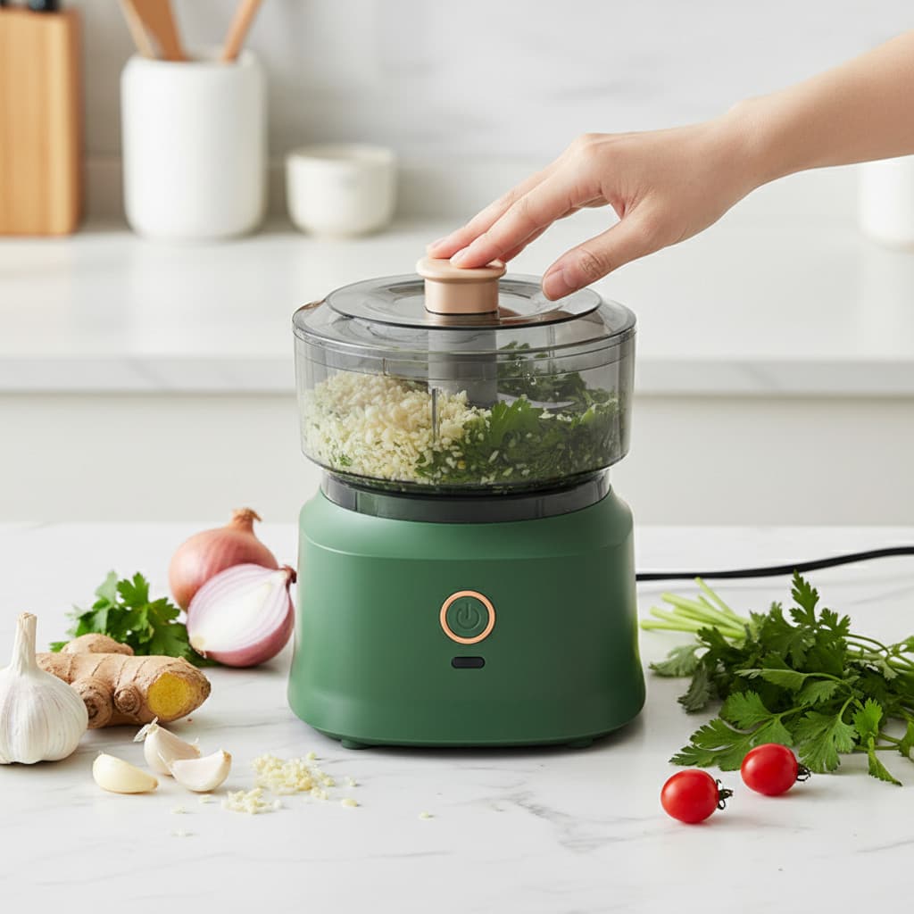 Processador Elétrico Portátil para Cozinha com Motor Sem Escova Uso Doméstico