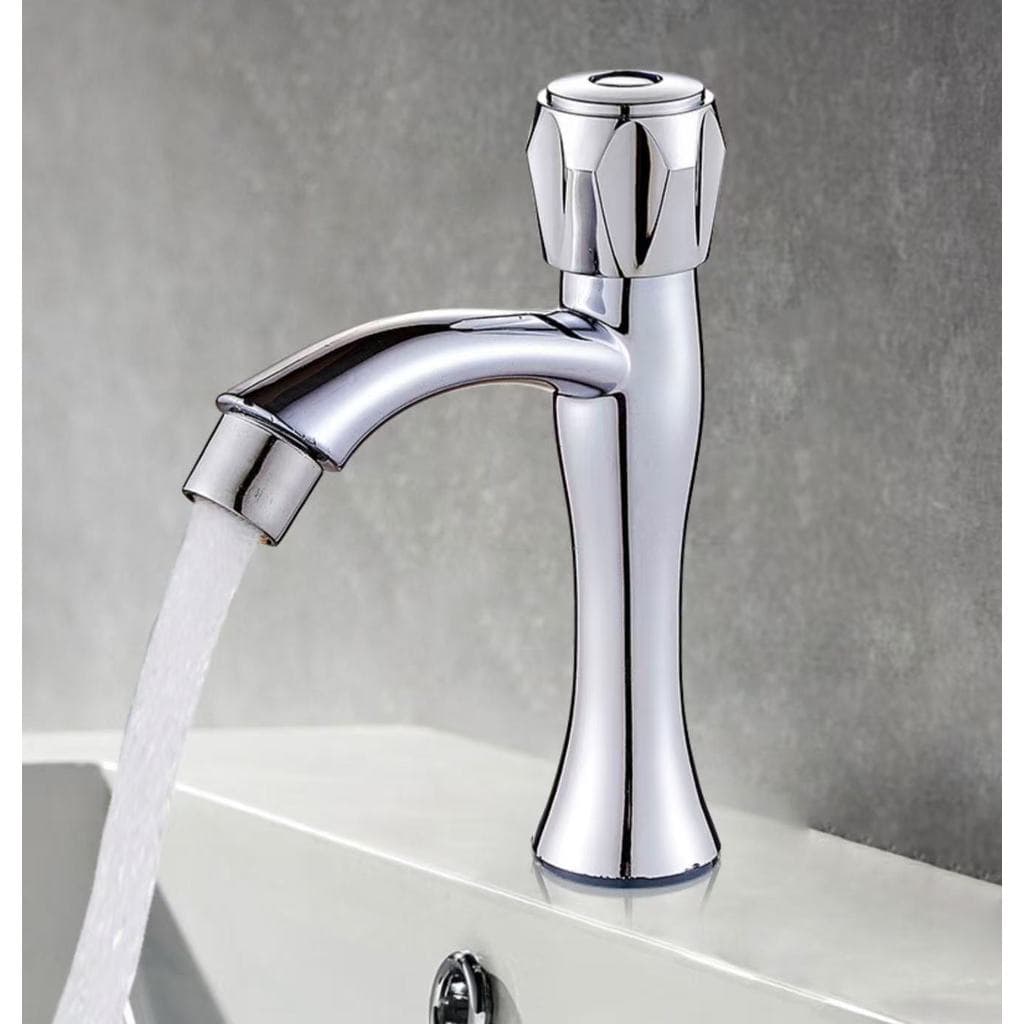 Torneira de Bancada Bica Alta Cromada ABS Monocomando Fácil Instalação para Banheiro Design Moderno e Sofisticado HKX