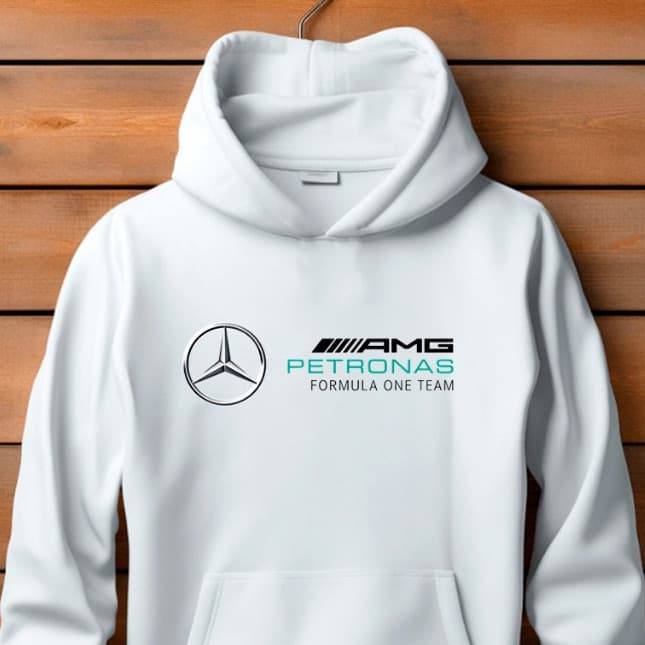 Moletom Canguru e Bolso Unissex Amg Mercedes Flanelado Estampado Blusa de Frio Confortável Inverno Envio Imediato