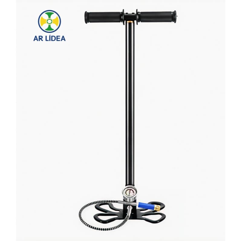 Ar Lídea Bomba PCP Alta Pressão 4500 PSI/300 Bar – Filtro Avançado, Base Ajustável, Para Oxigênio