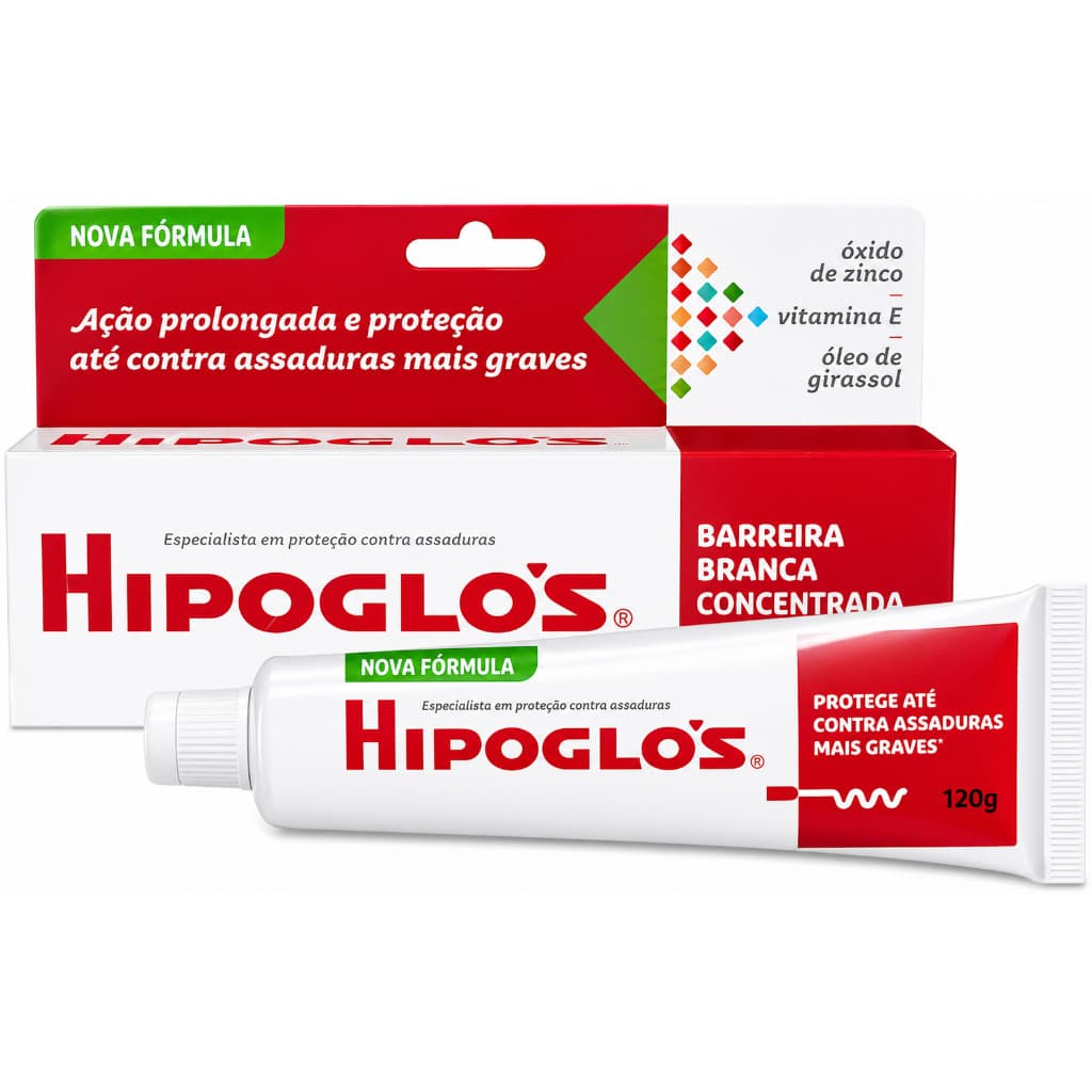 Hipoglós Pomadas contra Assaduras - Proteção Intensa e Pele Sensível - 120g