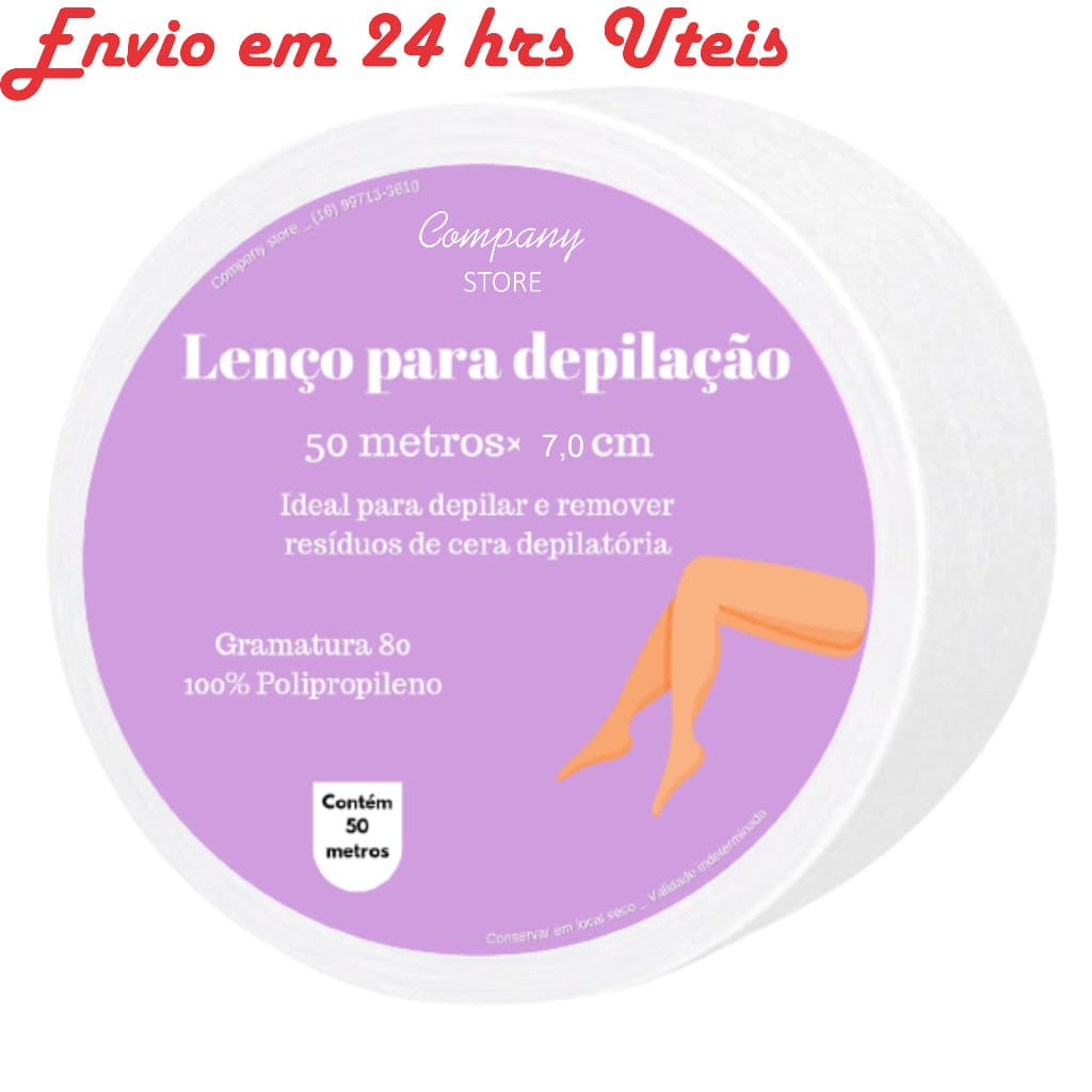 Tnt Para Depilaçao ENVIO RAPIDO 24HRS UTEIS ~Gramatura 80% 7,0 cm 50 Metros. ~ Papel para Depilaçao.