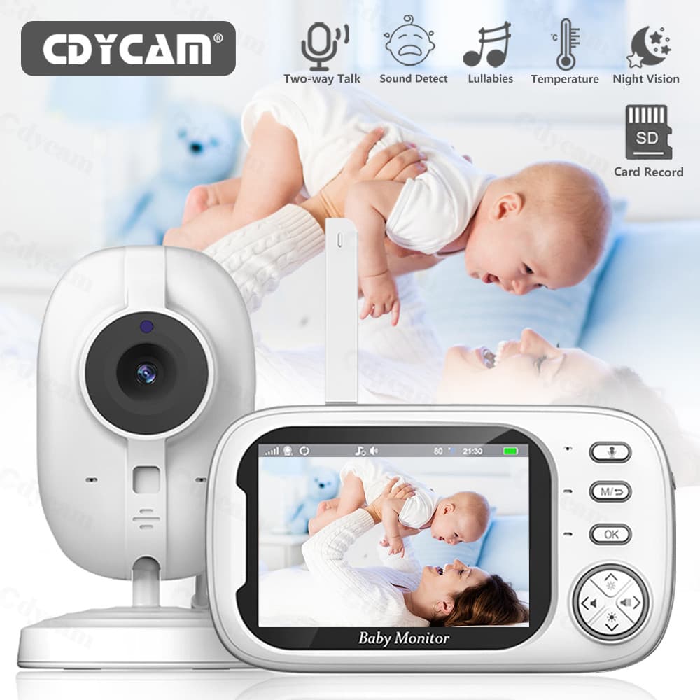 Babá Eletrônica, 3.5" Bebê Câmera Monitor Vídeo, do que VB603, Microfone Embutido nos 2 Lados, Visão nocturna,VOX