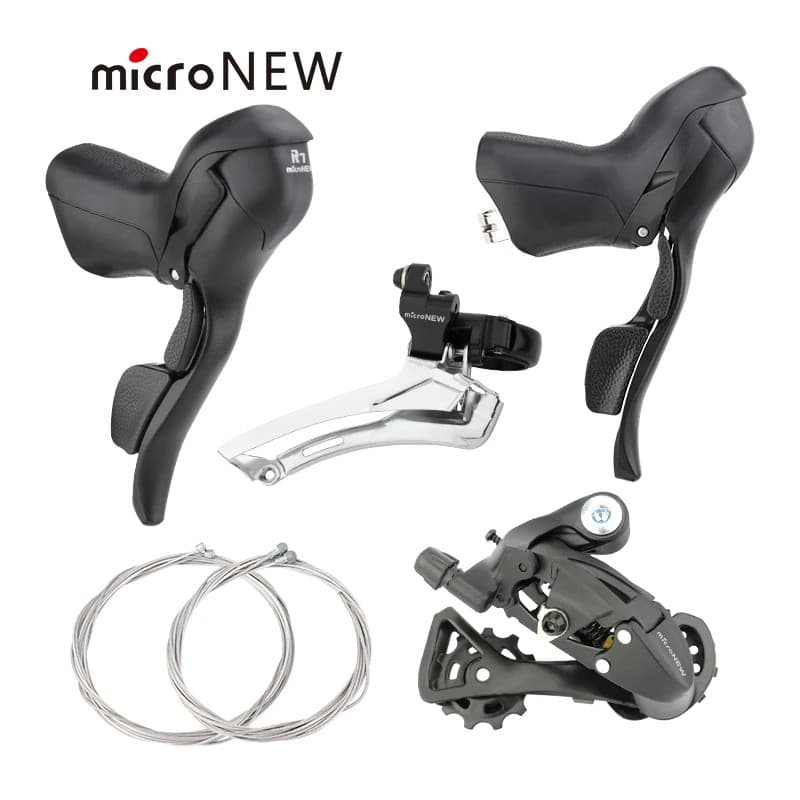 MicroNEW Bicicleta De Estrada Shifters 3x7 3x8 3x9 3x10 3X11Speed Alavanca De Freio 2x7 2x8 2x9 2x1