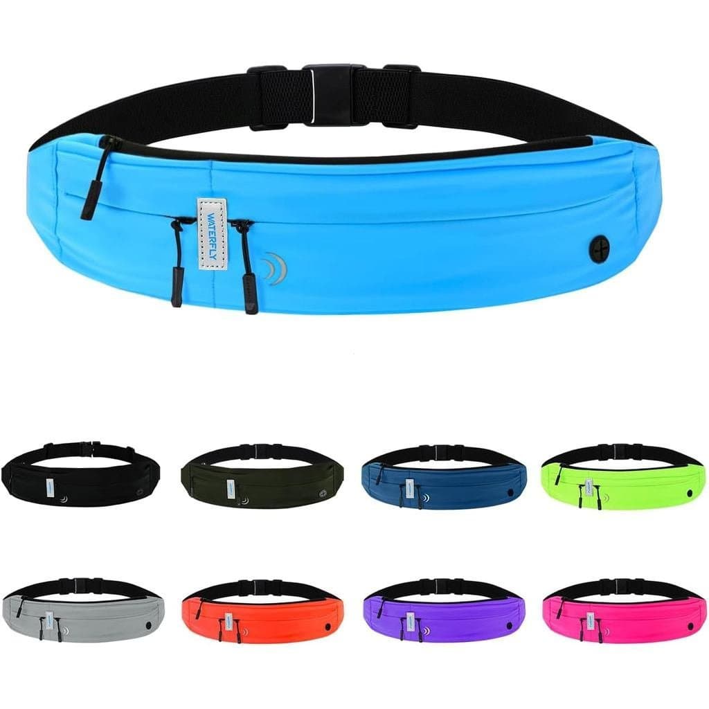 Bolsa de cintura Waterfly para corrida, adequada para treinos e atividades físicas, pode acomodar um celular.