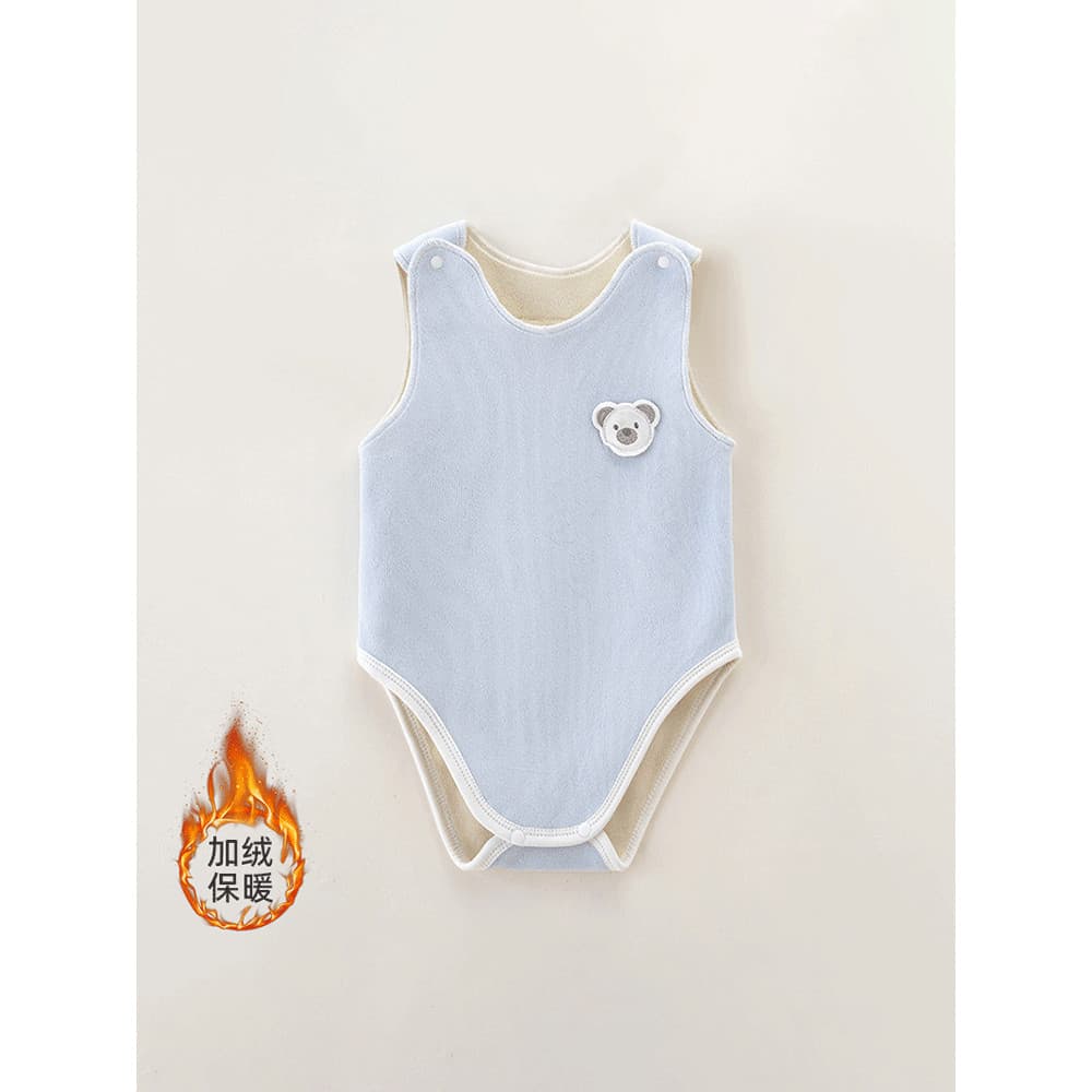 Bebê velo-velo envoltório roupas outono inverno recém-nascido classe A sem mangas quente barriga-proteção colete bebê Bo