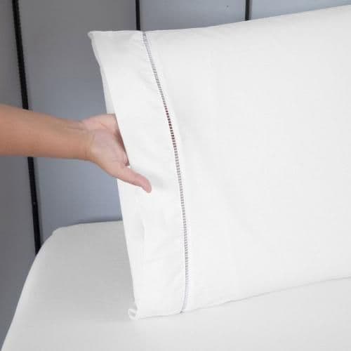 2 Fronhas Para Travesseiro 100% Micro Percal 400 Fios 1 Par Capa de Travesseiro