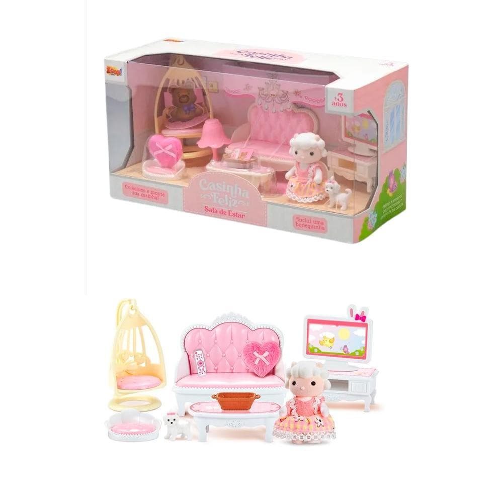 Casinha Feliz Conjunto de Sala de Estar Infantil - Zoop Toys