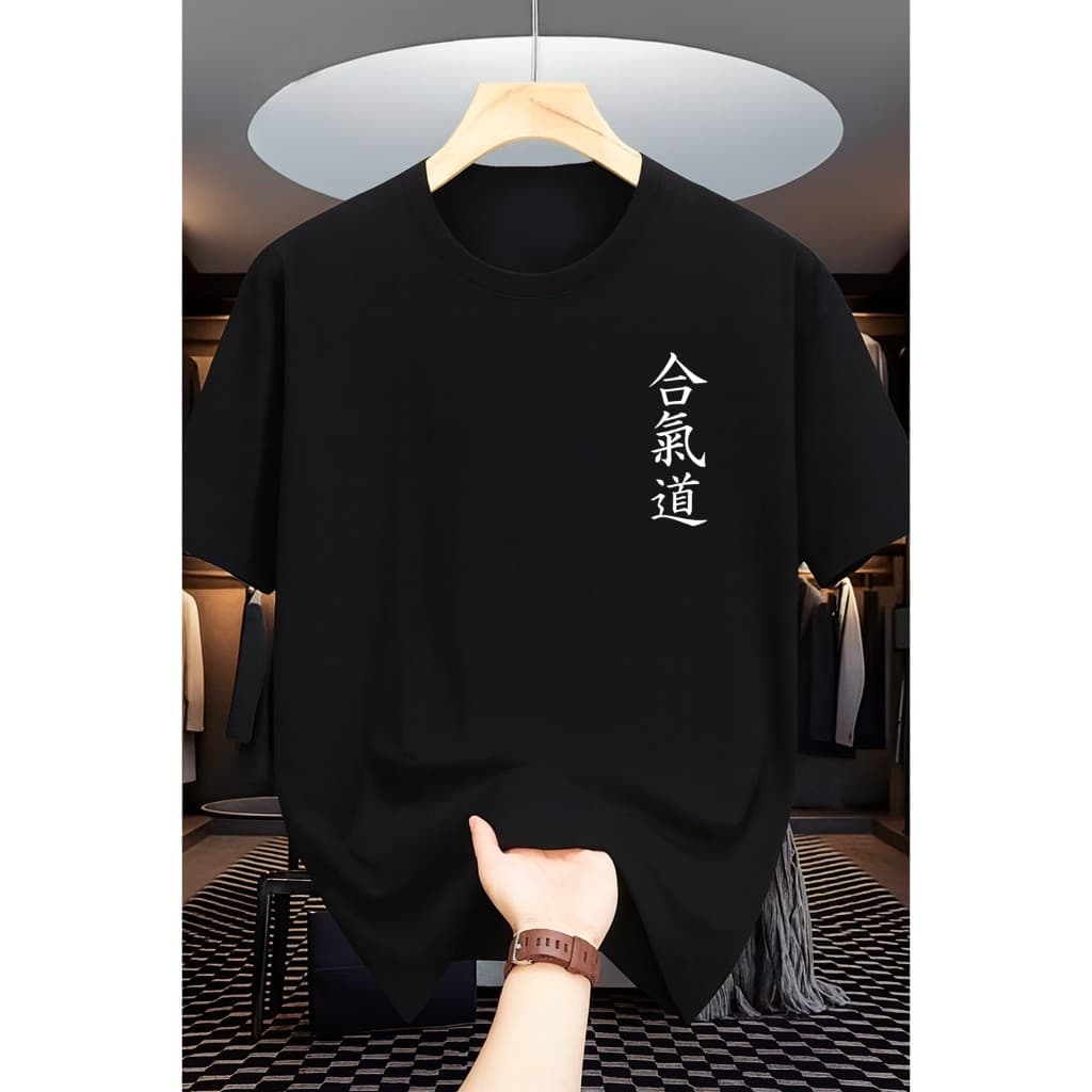 Camiseta Camisa Oriental Japão Algodão Gola Redonda Casual
