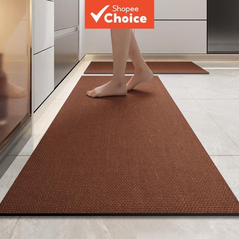 Tapete De Cozinha De Terra Diatomácea De Cor Sólida Longo , Entrada Absorvente Doméstico Antiderrapante Resistente A Man