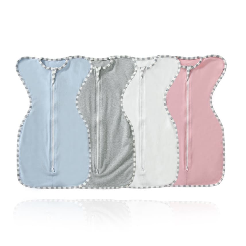 Saco De Dormir De Bebê Com Zíper De 2 Vias Recém-Nascidos Braços Design De Uma Peça Transporte Infantil  Algodão Swaddle