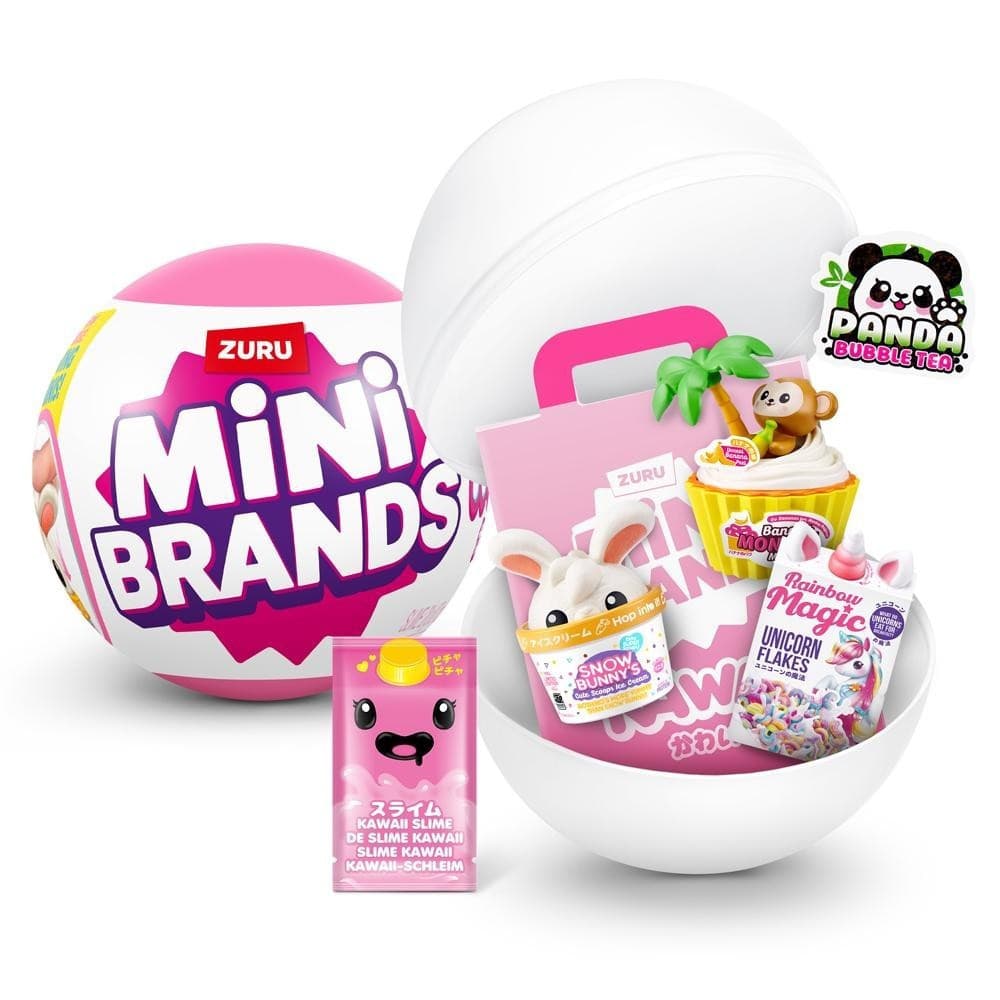 Kawaii Mini Marcas ZURU Donut Mestre DIY Comida Artesanal Brinquedo Bebida Decoração Em Miniatura Colecionável