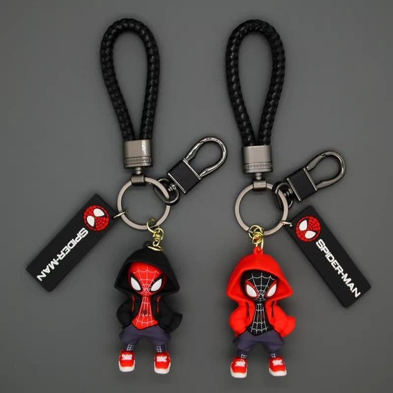 Chaveiro Do Homem Aranha Dos Desenhos Animados Criativo Bonito Moda Pingente Presente De Aniversário