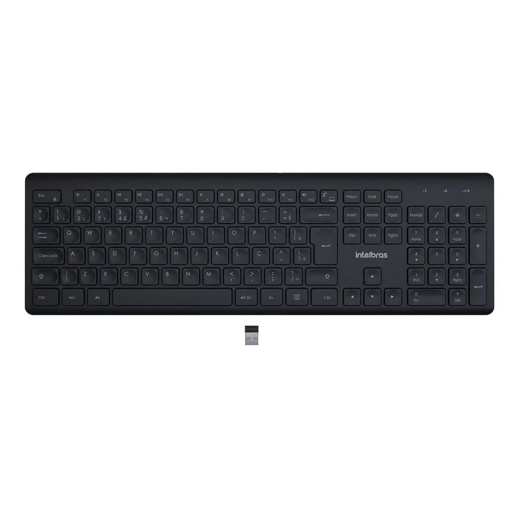 Teclado Sem Fio Intelbras Tsi50 Clique Silencioso Preto