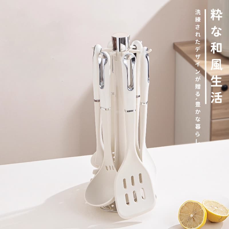 Espátula de Silicone antibacteriana cuidadosamente selecionada do Japão Conjunto de utensílios de cozinha de alto valor
