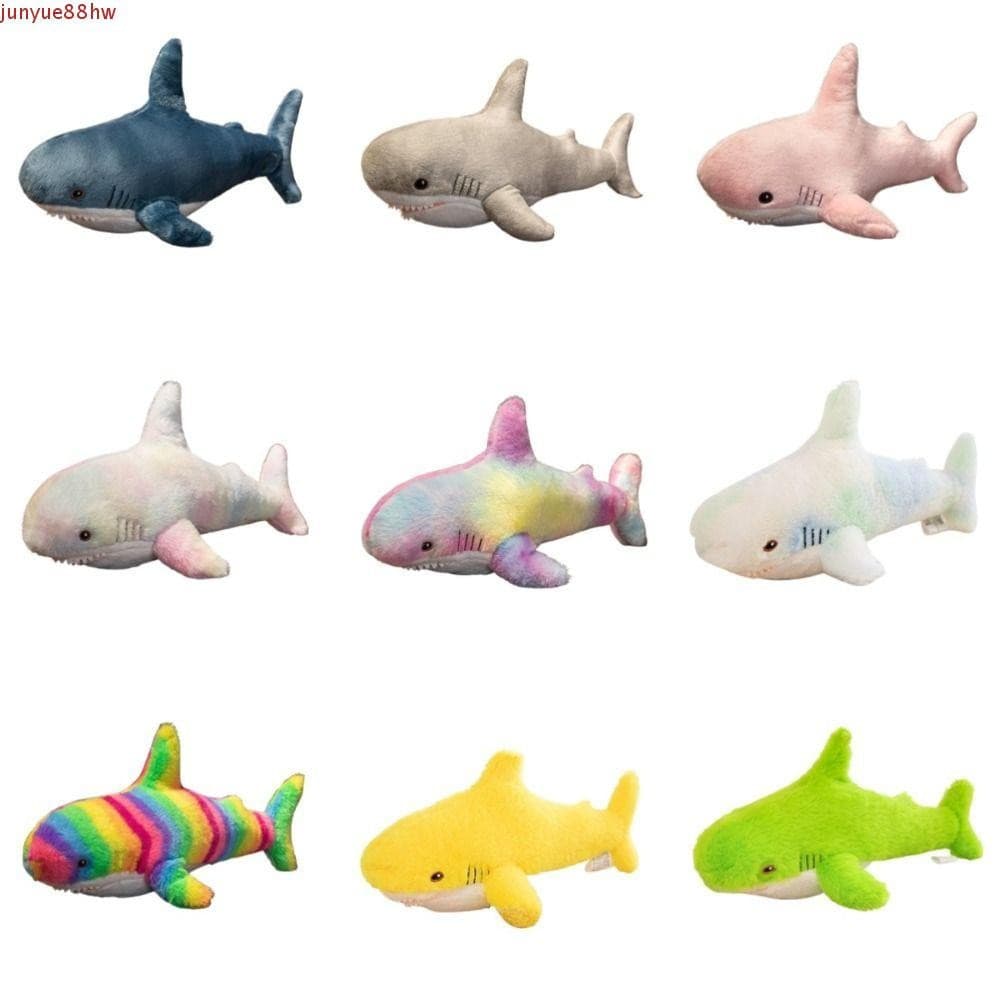 JUNYUE Tubarão Brinquedo De Pelúcia , Animal Dos Desenhos Animados Simulação Travesseiro Almofada , Gigante 30cm Engraça