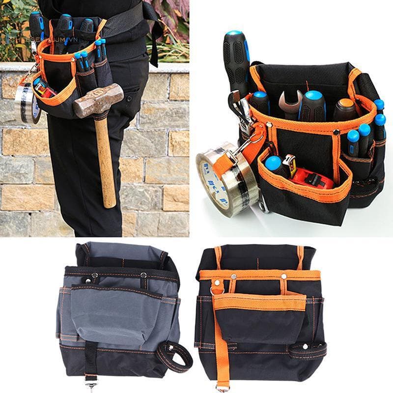 Cs Bolsa De Cintura Com Vários Bolsos , Para Eletricista , Carpinteiro , Hardware , Multiuso , Ferramentas , 600D , Oxfo