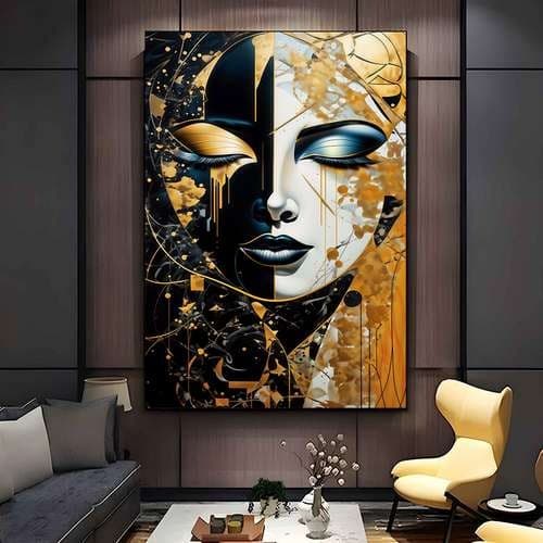 quadro decorativo Mulher seis para sala quarto cozinha hall /sem moldura
