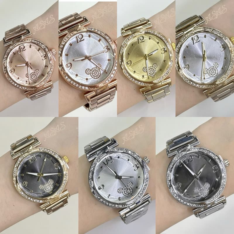 【Brilho Diamante】Relógio Feminino de Quartzo Luxo Simples com Diamantes - Presente Elegante