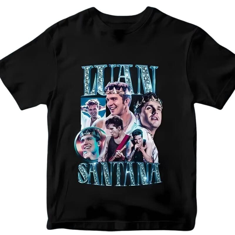 Camiseta Cantor Luan Santana Sertanejo agro Vintage Camisa unissex envio rápido
