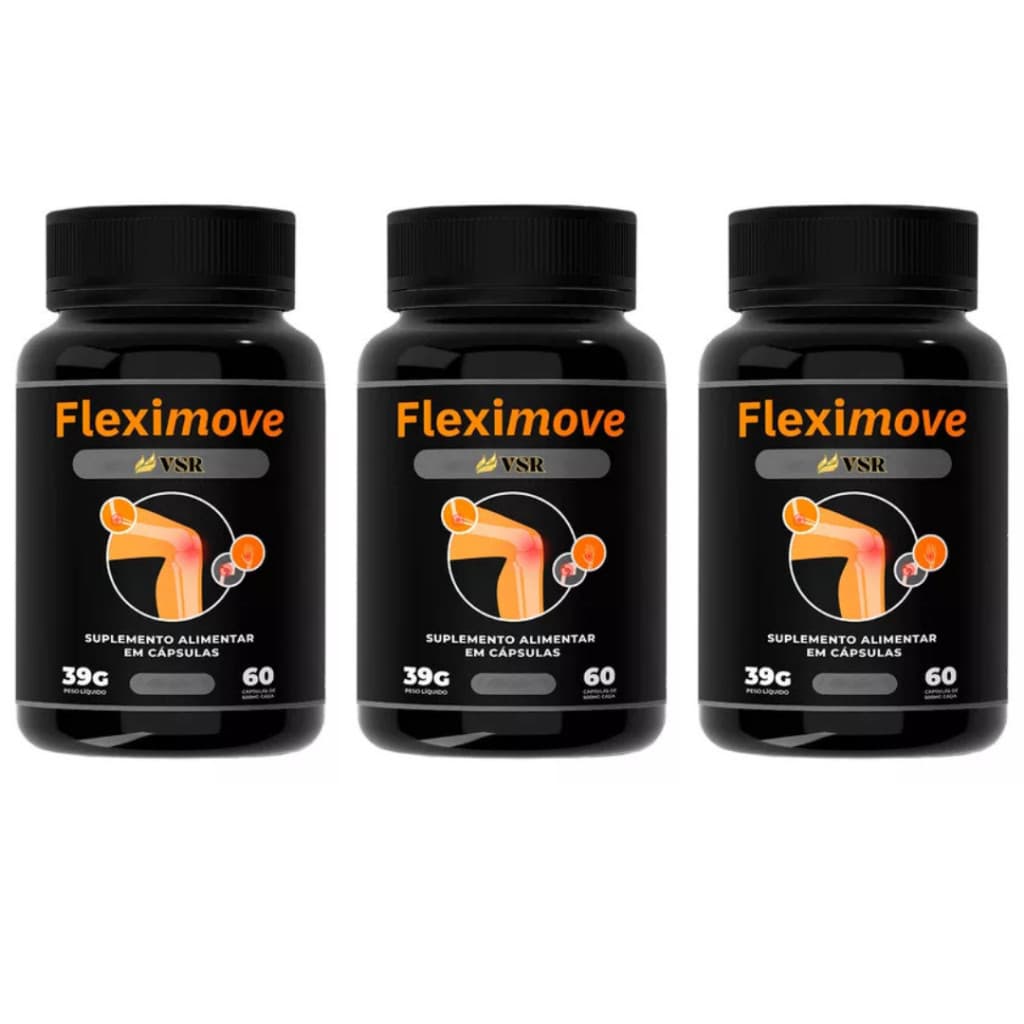 Kit 3 Fleximove Original 180 Cápsulas - Loja Oficial Flexi Move