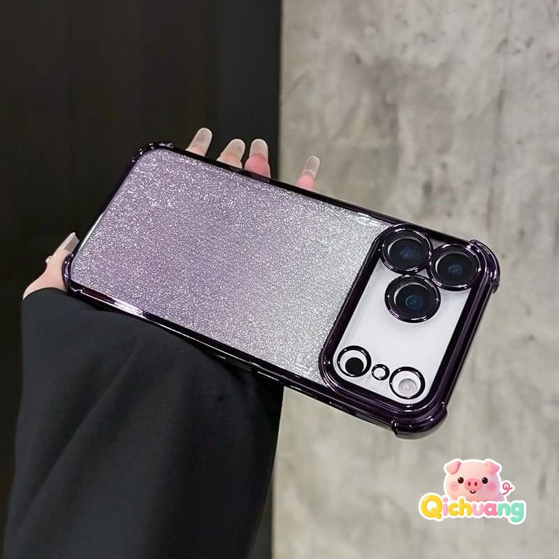 Capa De Telefone Transparente Com Glitter Para Redmi Note 14 Pro Plus 14S 13 12 4G Luxuosa Revestida Moldura Bling Brilh
