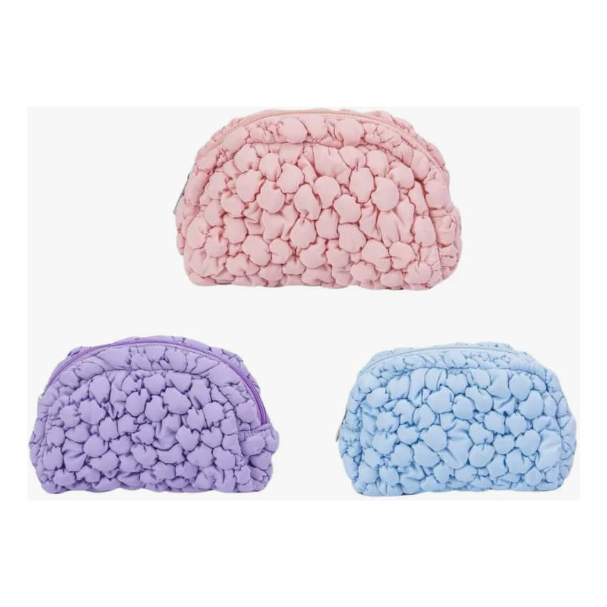 Necessaire fofa em formato de nuvem, Cor Rosa E Roxo e Azul Organizador De Maquiagem