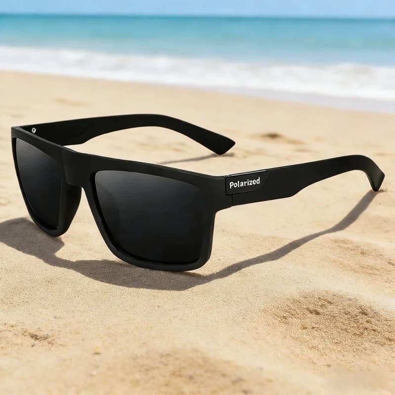 Óculos de sol quadrados polarizados UV400  para homens e mulheres ideais para dirigir, pescar e esportes ao ar livre