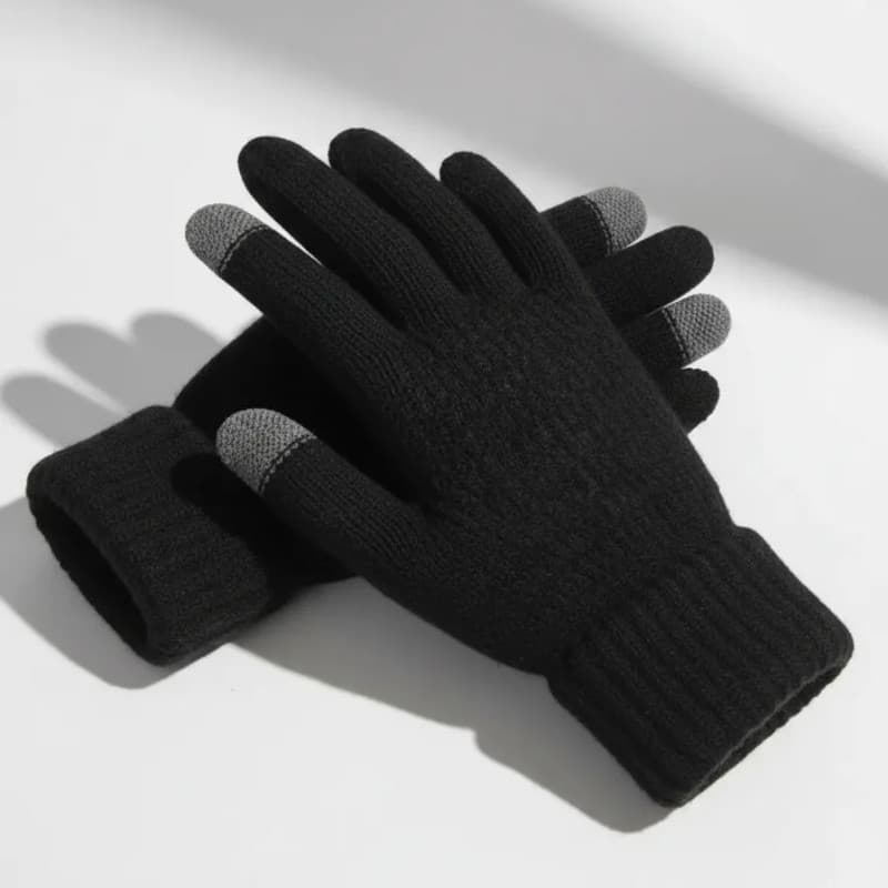 Luva Touch Screen Frio Lã Inverno Confortável Motoqueiro Celular Quentinha