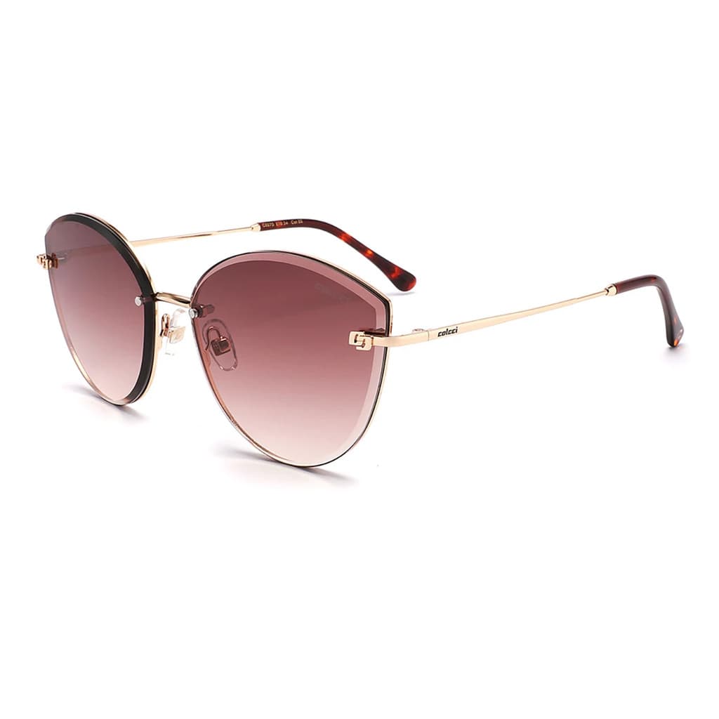 Óculos de Sol Colcci Feminino 0275 Dourado Brillho /L Marrom
