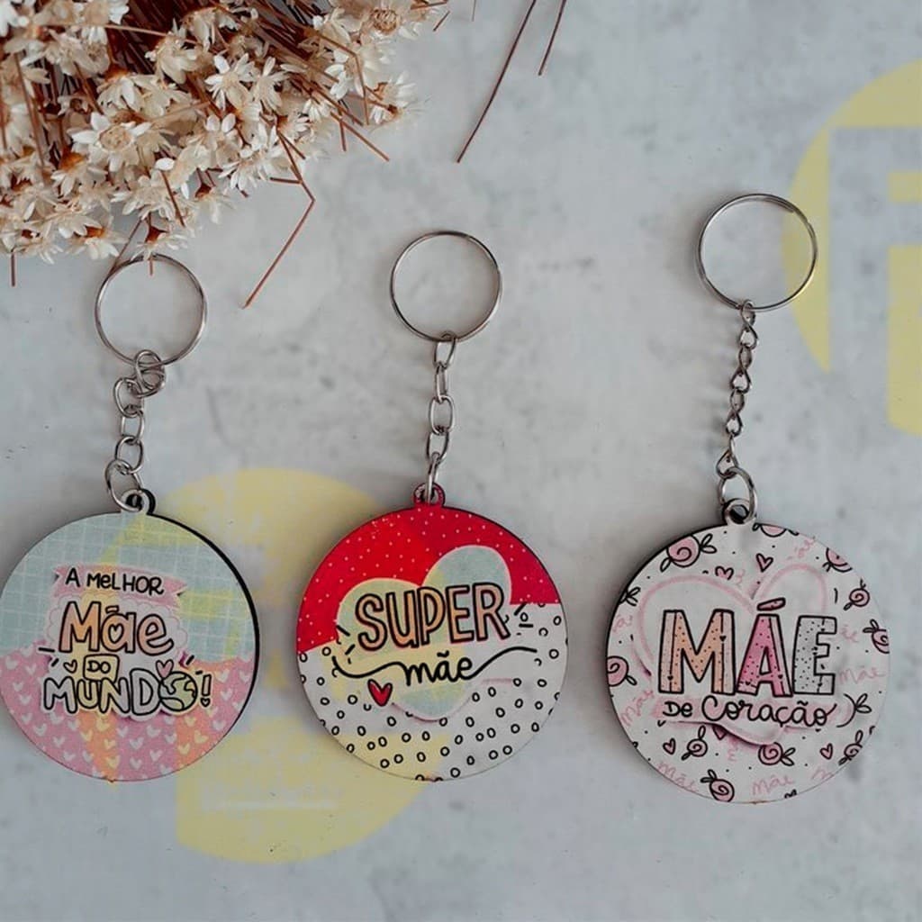 kit 10un lembrancinha chaveiros personalizados com nome foto ou frase