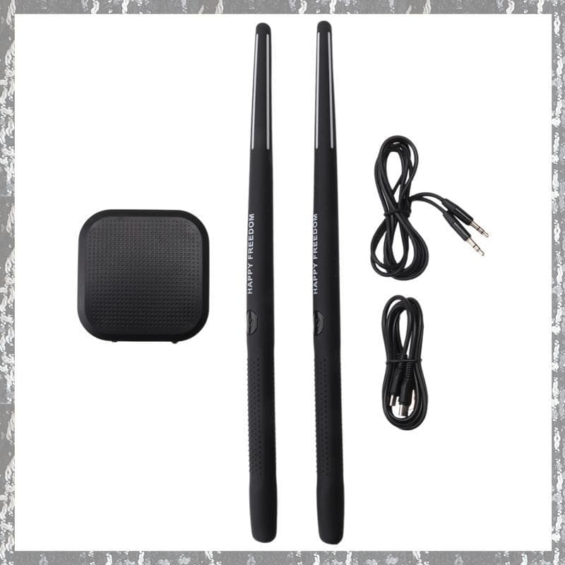 [Ttqr] Conjunto De Bateria De Ar Eletrônica Portátil-Baquetas E Pedais Virtuais , Ideal Para Iniciantes , Crianças Adult