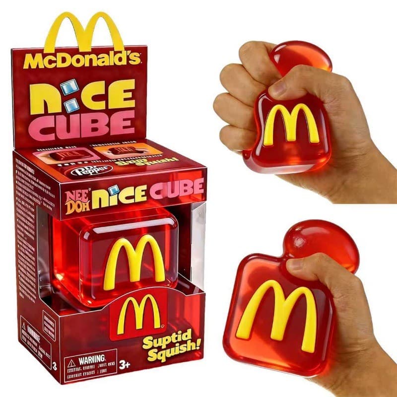 Squishy De Cubo De Ascensão Lenta Com Letra M , Alívio De Estresse Elástico Macio , Brinquedo De Descompressão De Mesa P
