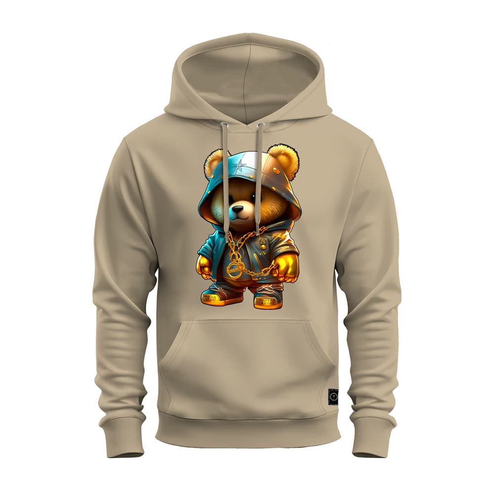 Blusa de Moletom Canguru Confortável Flanelado Premium DTF Urso Blindado